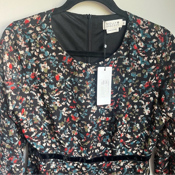 NWT Molly Bracken Dress with 3/4 Sleeves and Crew Neck - Small - Picture 4 of 16
